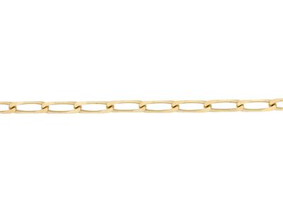 Pferd-gliederkette 3,50 MM 45 Cm, Vergoldet 3 Mikron - Standard Bild - 2