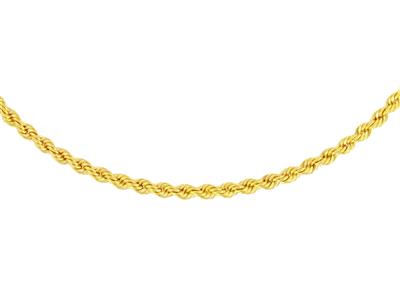 Kette Seil 2,30 MM 40 Cm, Vergoldet3 Mikron - Standard Bild - 2