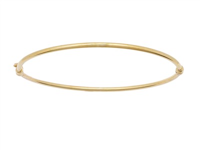 Bangle Rohr 2 Mm, Innenmaß 60 X 51 Mm, Gelbgold 14 Kt - Standard Bild - 1