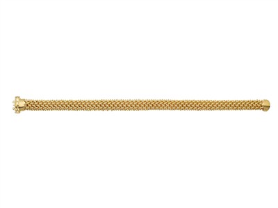 Armband Russische Glieder Hohl 8,60mm, 19 Cm, Gelbgold 14 Kt - Standard Bild - 2