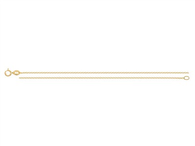 Ankerkette Rund Massiv 1 Mm, 45 Cm,gelbgold 14 Kt - Standard Bild - 2
