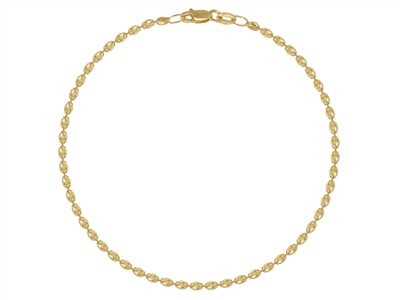 Armband Oliven Hohl Ziseliert 1,80 Mm, 18,50 Cm, Gelbgold 14 Kt - Standard Bild - 1