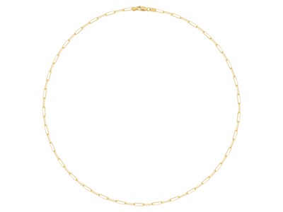 Kette Rechteck-glieder Massiv 3 Mm,51 Cm, Gelbgold 14 Kt - Standard Bild - 1
