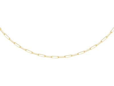 Kette Rechteck-glieder Massiv 3 Mm,51 Cm, Gelbgold 14 Kt - Standard Bild - 2