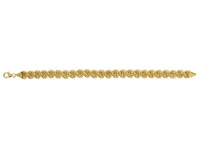 Armband Rosette Aus Fall 8,50 Mm, 19 Cm, 18k Gelbgold - Standard Bild - 1