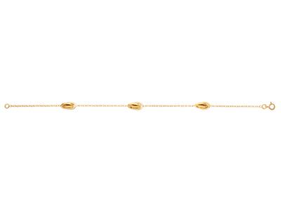 Armband 3 Knoten An For\at-kette 6 Mm, 19 Cm, Gelbgold 750 - Standard Bild - 1
