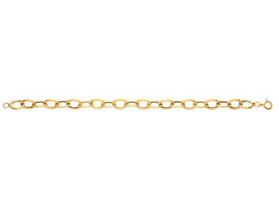 Forçat-maschenarmband 8.5mm 19 Cm, 18k Gelbgold