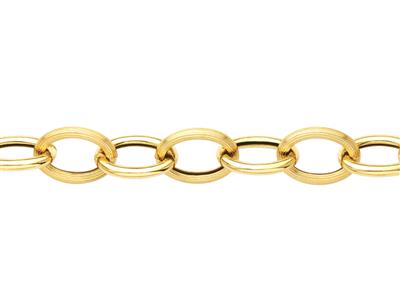 Armband For\at-kette 8,50 Mm, Rohr 1,60 Mm, 19 Cm, Gelbgold 750 - Standard Bild - 2