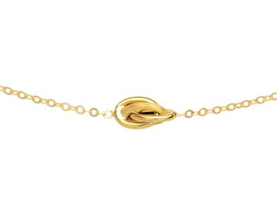 Halskette Noeud An Forçat-kette 6 X 11 Mm, 45-48 Cm, Gelbgold 18k - Standard Bild - 2