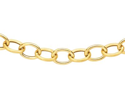 Halskette For\at 8,50 Mm, Rohr Von 1,60 Mm, 46 Cm, Gelbgold 18k - Standard Bild - 2