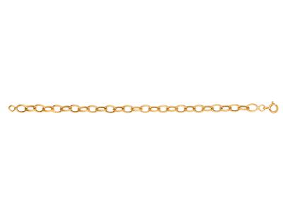 For\at-gliederarmband 6 Mm, Rohr Von 1,10 Mm, 20 Cm, Gelbgold 18k - Standard Bild - 1