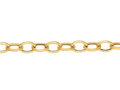 For\at-gliederarmband 6 Mm, Rohr Von 1,10 Mm, 20 Cm, Gelbgold 18k - Standard Bild - 2