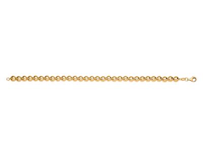 Armband Kugeln 6 MM Leicht Glatt, 19 Cm, 18k Gelbgold - Standard Bild - 1