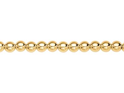 Armband Kugeln 6 MM Leicht Glatt, 19 Cm, 18k Gelbgold - Standard Bild - 2