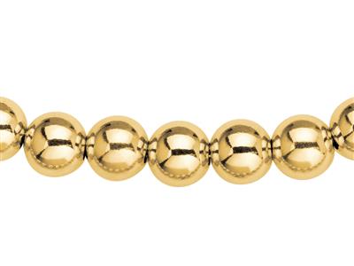 Halskette Kugeln 12 MM Leicht Glatt, 50 Cm, 18k Gelbgold - Standard Bild - 2