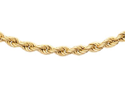 Halskette Hohlseil 7,50 Mm, 45 Cm, Gelbgold 18k - Standard Bild - 2