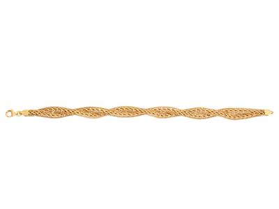 Armband Mit Gedrehtem Seil 4,50 Bis 8,50 Mm, 19 Cm, 18k Gelbgold