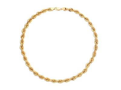 Halskette Kordel Hohl 7,50 Mm, 80 Cm, Gelbgold 750 - Standard Bild - 1