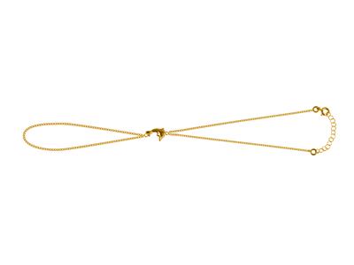 Handkette For\at Klar 2 Mm, Delfin 10 Mm, 18+3 Cm, Gelbgold 750 - Standard Bild - 1