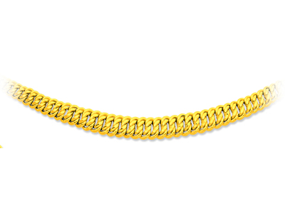 Halskette Aus American Mesh Abfallend 11 Mm, 45 Cm, Gelbgold 18k - Standard Bild - 1
