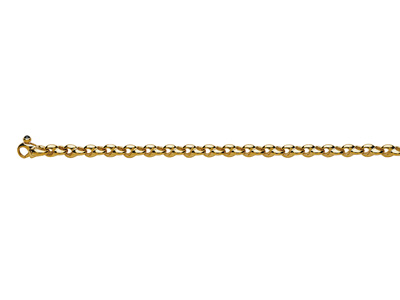 Armband Versetzte Doppelschalen 5,80 Mm, 19,5 Cm, 18k Gelbgold