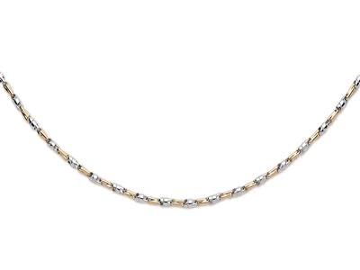 Massive Schick-halskette 3,5 Mm, 50cm, 18k Bicolor Gold - Standard Bild - 1