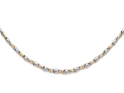 Massive Schick-halskette 3,5 Mm, 50cm, 18k Bicolor Gold - Standard Bild - 2