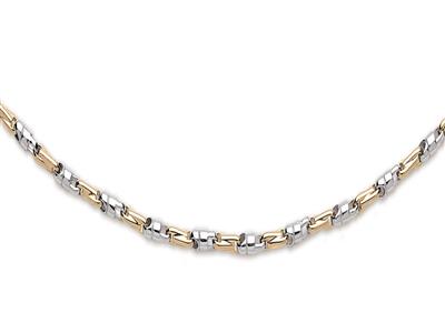 Massive Schick-halskette 3,5 Mm, 50cm, 18k Bicolor Gold - Standard Bild - 3