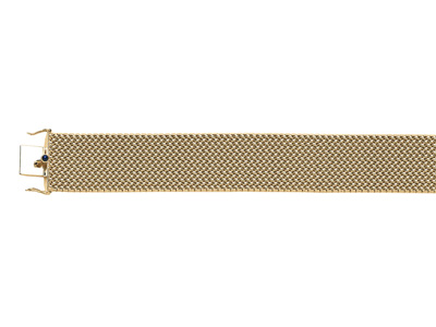 Armband Aus Polnischen Maschen 25 Mm, 19 Cm, 18 Karat Gelbgold. Ref. 1360