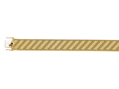 Polnisches Armband 18 Mm, 19 Cm, 18k Gelbgold. Ref. 1354