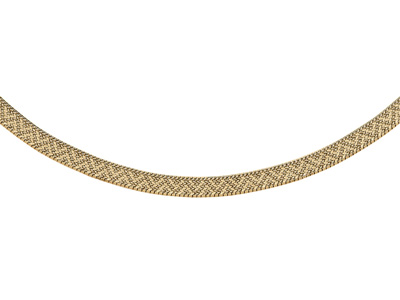Halskette Polonaise Mesh 10 Mm, 41 Cm, 18k Gelbgold. Ref. 4341 - Standard Bild - 1