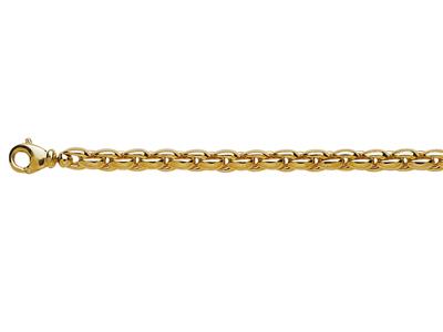 Armband Schalen 6,5 Mm, 19 Cm, 18k Gelbgold - Standard Bild - 2