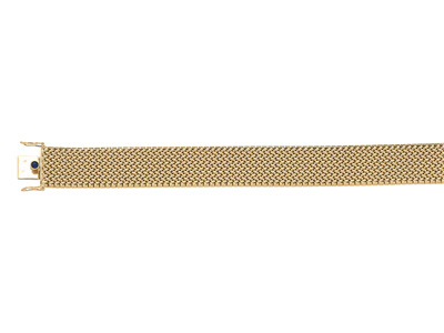Armband Polonaise-masche 17 Mm, 19 Cm, 18k Gelbgold. Ref. 1526 - Standard Bild - 1