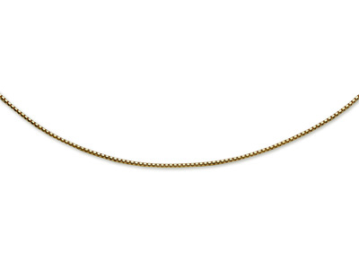 Venezianische Rundstrick-halskette 2 Mm, 18k Gelbgold, 50 Cm