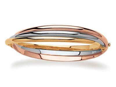 Armband Jonc Prestige 11 Mm, Innendurchmesser 58 Mm, 18k Dreifarbgold.ref. 844 - Standard Bild - 1