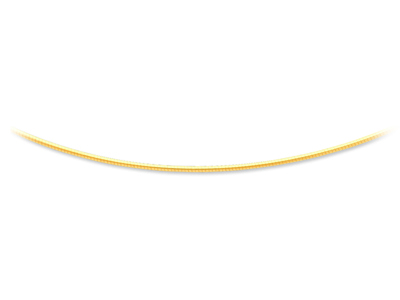 Omega-halskette Rund Avvolto 1,4 Mm, 42 Cm, Gelbgold 18k