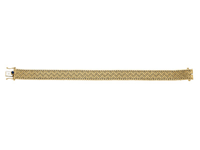 Armband Aus Polnischen Maschen 11,50 Mm, 19 Cm, 18 Karat Gelbgold. Ref. 1341 - Standard Bild - 1