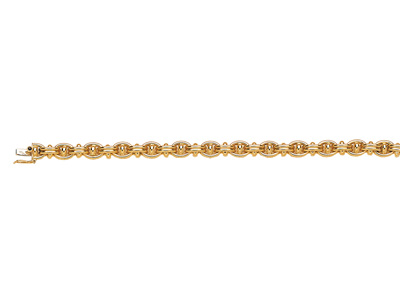 Armband Marineanker 8 Mm, 18 Cm, 18k Gelbgold. Ref. 2566