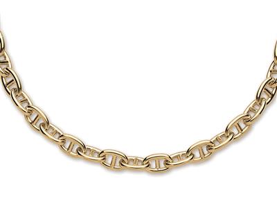 Collier Forçat Marine Barrette 10,30 Mm, 45 Cm, 18k Gelbgold. Ref. 5511