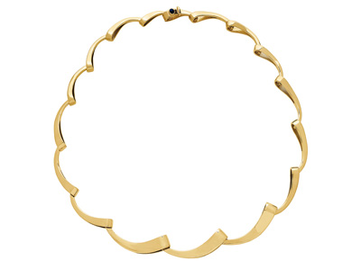 Halskette Fallende Welle, 41,50 Cm, 18k Gelbgold - Standard Bild - 1