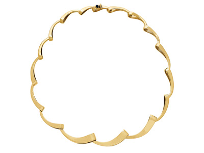 Halskette Fallende Welle, 41,50 Cm, 18k Gelbgold