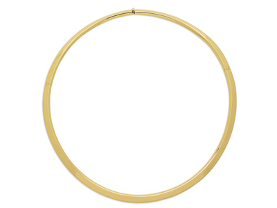 Halskette Torque Fil Rectangle 5 Mm, 18k Gelbgold. Ref. 4431