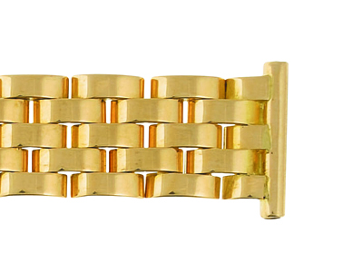 Uhrenarmband Reiskorn 16 MM Engmaschig, 18k Gelbgold. Ref.9056 - Standard Bild - 2
