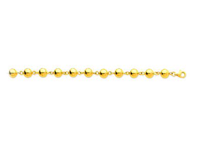 Halskette Marseille-perlen 7 Mm, 45cm, 18k Gelbgold - Standard Bild - 1