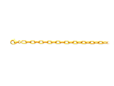 Armband Forçat Mesh Diamant 5 Mm, 21 Cm, 18k Gelbgold