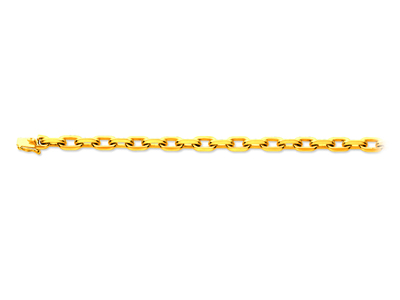 Armband Aus Forçat-maschen Mit Diamanten 6,30 Mm, 20,50 Cm, 18k Gelbgold - Standard Bild - 1