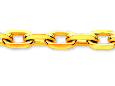 Armband Mit Diamantierten For\at-gliedern 6,30 Mm, 20,50 Cm, 18k Gelbgold - Standard Bild - 2