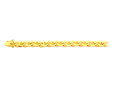 Massives Haricot-mesh-armband 8,8mm, 21 Cm, 18k Gelbgold - Standard Bild - 1