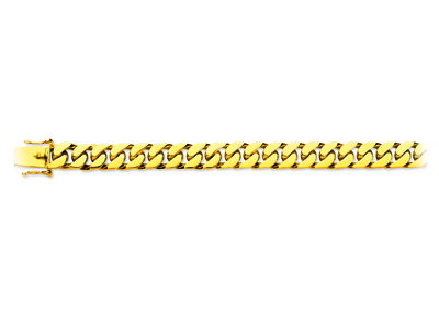 Gourmette-kette Armband, 9mm, 21,5 Cm, 18k Gelbgold - Standard Bild - 1