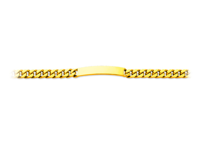 Identitäts-armband Mit 7 MM Gourmette-gliedern, 21 Cm, 18k Gelbgold